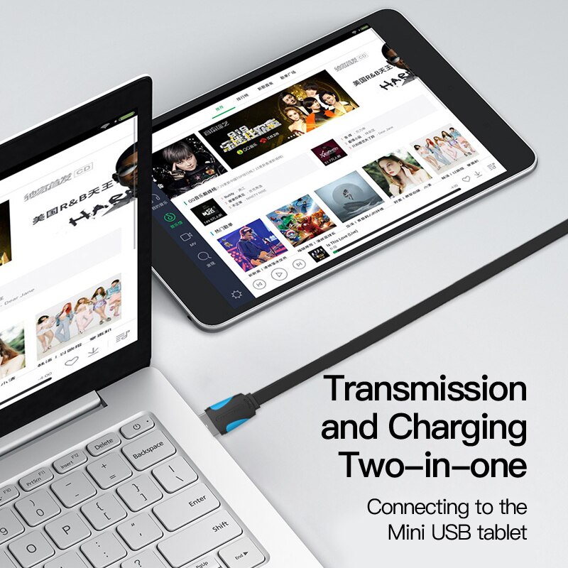 Vention mini cabo usb para mini usb cabo de dados de carregamento rápido para câmera digital hdd mp3 mp4 player tablets gps