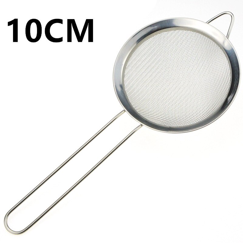 Reusable Nylon Handheld Colander Screen Mesh Coffee Milk Juice Soy Milk Tea Leaf Strainer Colander Kitchen Accessories: 10CM