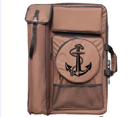 Print Drawing Set Art Bag Sketch Pad/Drawing Kit 4K Art School Bag Painting Bags for Artists Sketch Bag Travel Art Set: brown