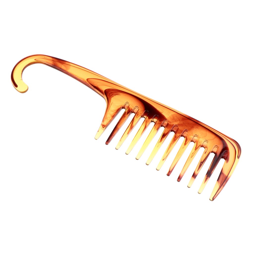 Peine de ducha dentado ancho, cepillo de pelo de salón duradero, herramienta antiestática para desenredar el cabello