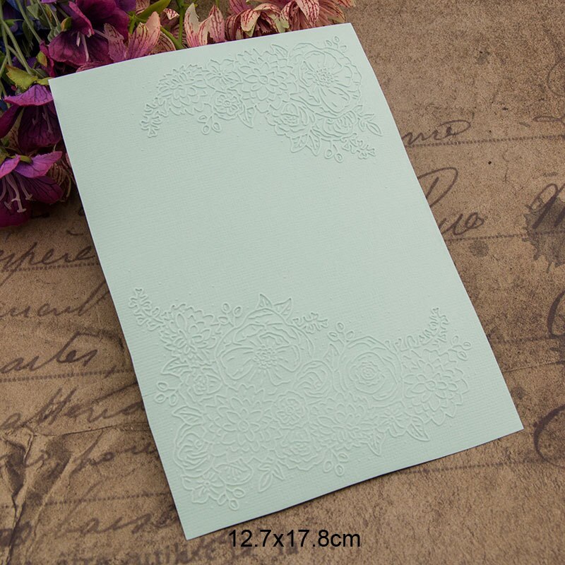 Flower Corner Textured Plastic Embossing Folders for card making Template Dies Scrapbooking Paper Craft Supplies embosser