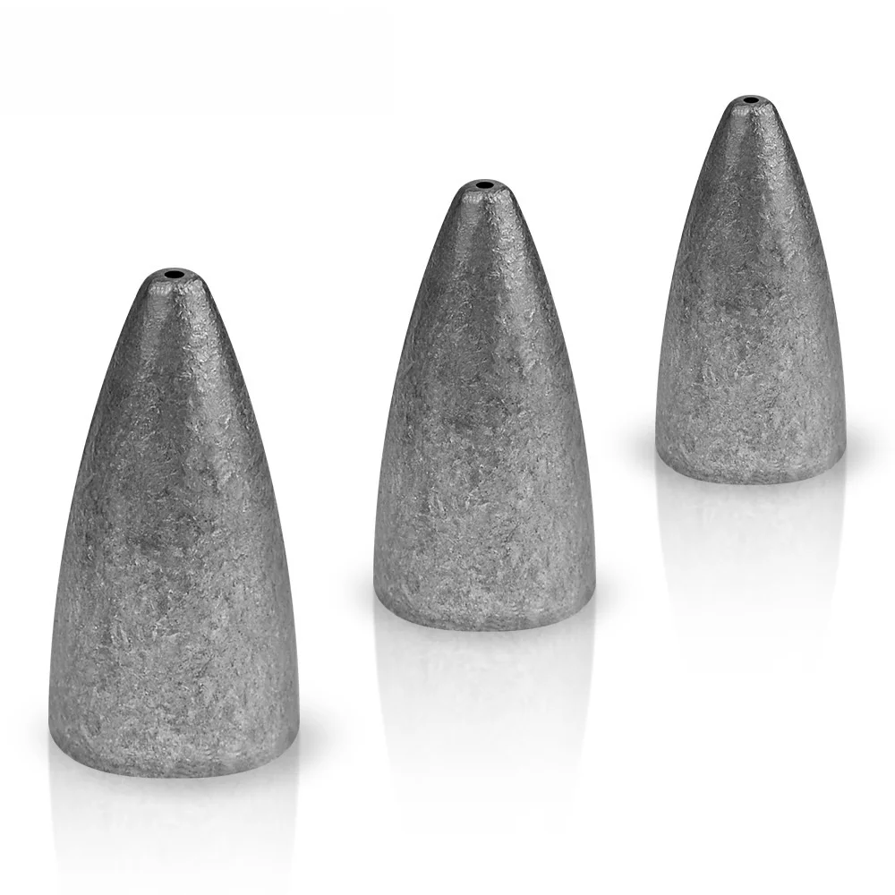 Accessori per la pesca Testa jig al piombo 3.5g 5g 7g 10g 14g 20g Ciondolo in piombo Ciondolo proiettile Piombini di piombo Attrezzatura da pesca per richiamo