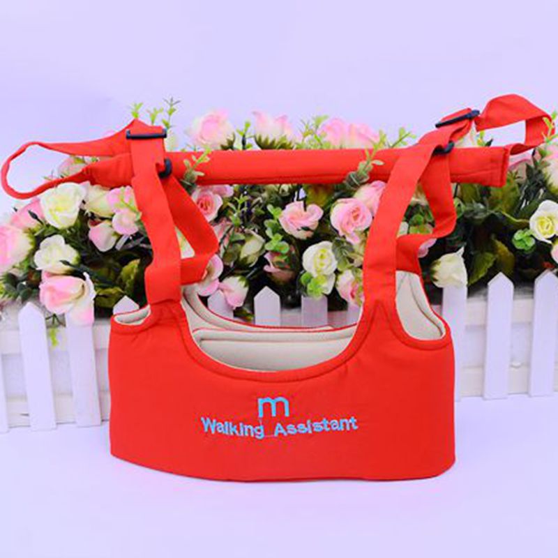 Walk Learning Belt/Infant Baby Summer Breathable Pure Cotton Ma Jia Shi Belt/Walking Wings Maternal And Child Supp: Red