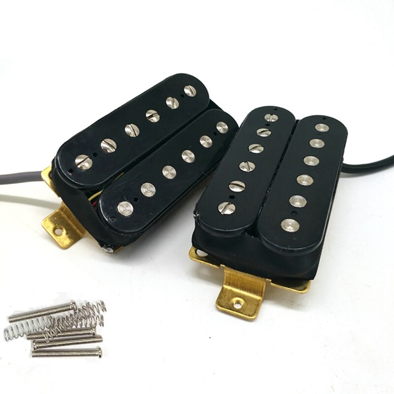 Electric Guitar Neck and Bridge Pickup Set Double Coil Humbucker Pickups for Electric Guitar Pickup Replacement