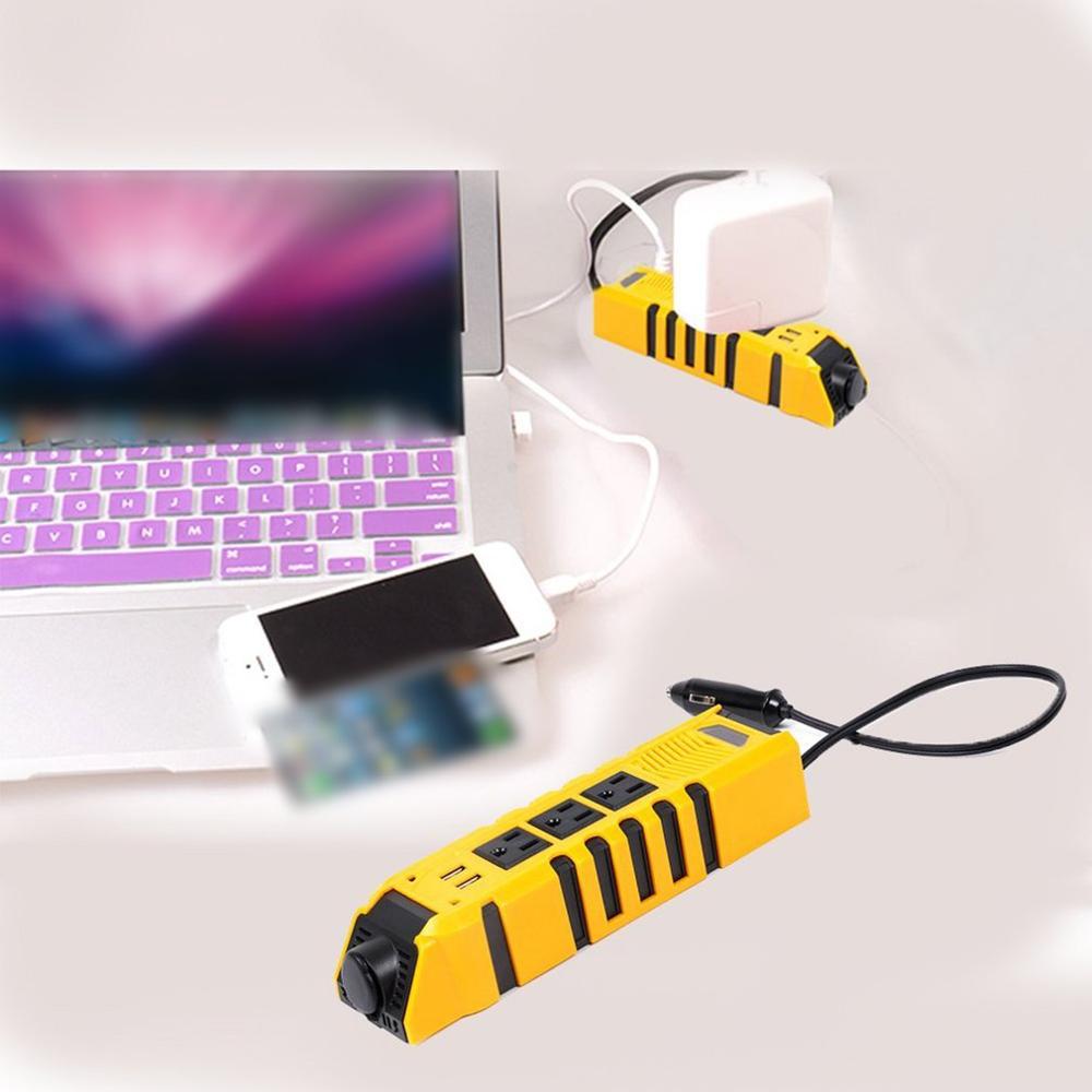 Multifunctional 12V To 110V Mini Car Inverter Household Outdoor Auto Parts Modified Sine Wave Intelligent Safety Protection