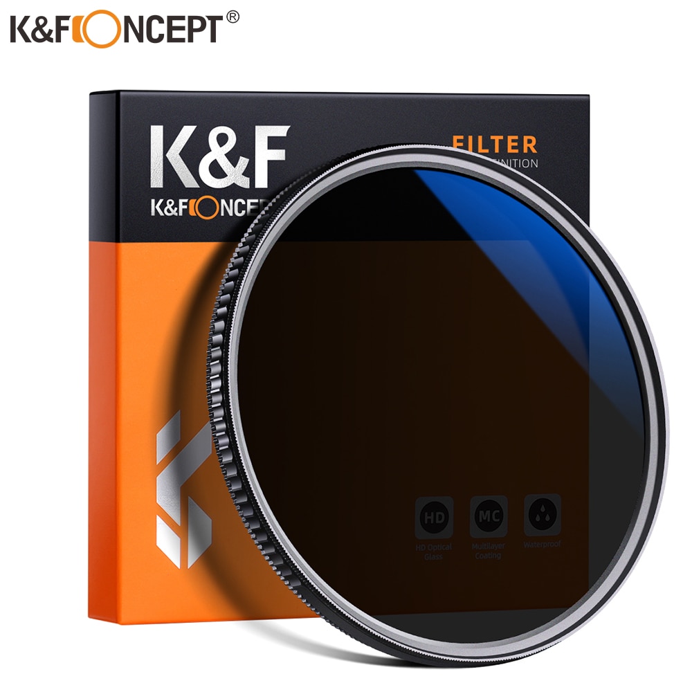 K & F Concept Filter 2 In 1 ND8 + Cpl Circulaire Polarisatiefilter Nd Filter Waterdichte Neutrale Dichtheid 49mm 52Mm 58Mm 62Mm 67Mm 77Mm