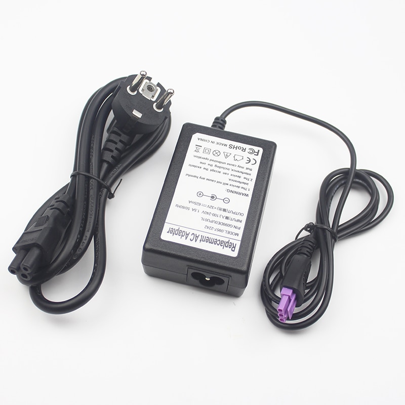 32V 625MA AC Netzteil Adapter Ladegerät für Hp Drucker Officejet 4500 Drahtlose G510n Deskjet 6940 0957-2242 2289 2269 EU Stecker