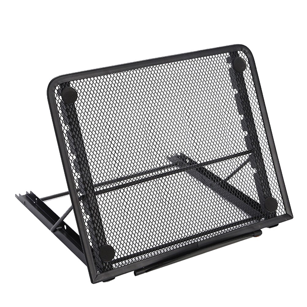 Sammenleggbart justerbart laptopstativ sklisikkert stasjonært bærbart stativ notebookstativ for mac-book pro air ipad pro dell hp stativstativ
