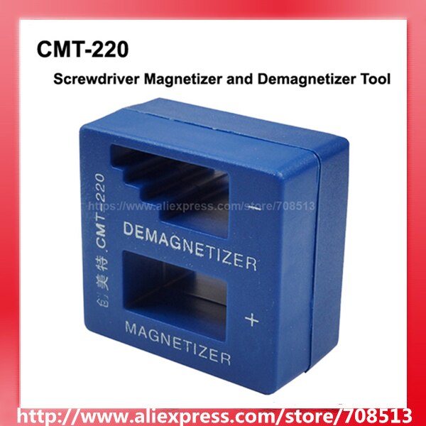 CMT-220 2-in-1 Schroevendraaier Magnetizer en Demagnetizer Tool-Blauw (1 st)