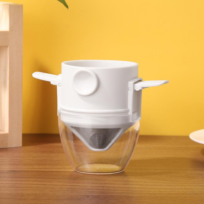 Filtre à café pliable, support Portable Pour le thé et le café, réutilisable, facile à nettoyer, sans papier