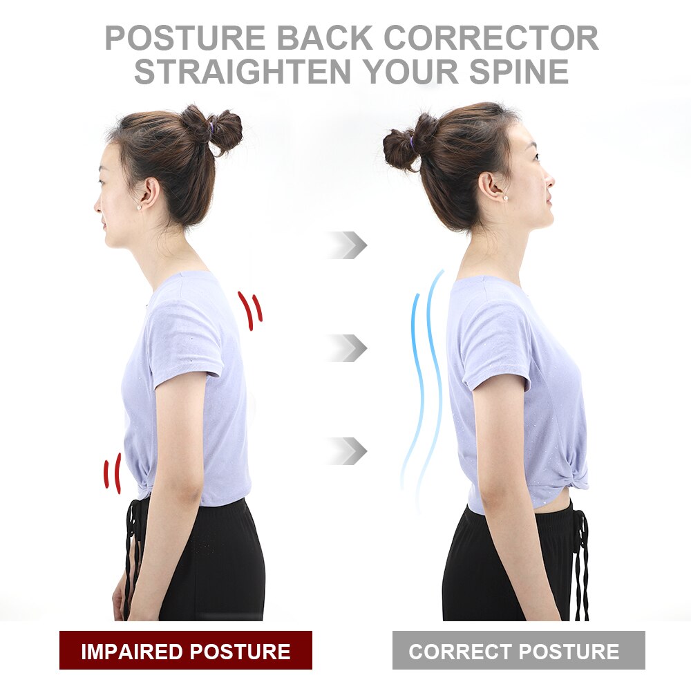 Intelligent Induction Posture Corrector Body Posture Trainer Smart Motion Upper Back Shoulder Brace Voice Prompt Back Support