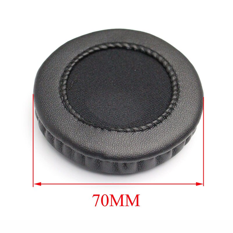 50mm 55mm 60mm 65mm 70mm 75mm 80mm 85mm 90mm 95mm 100mm 105mm Headphone Ear Pads Round PU Leather Ear Cushions Earpads: 70mm