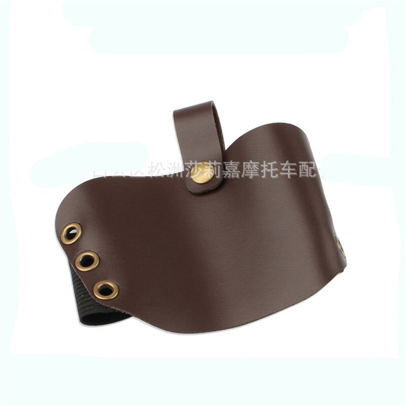 Retro moto sko pad skyddande klassisk del motorcykel stövlar skydd vintage brun protector café racer motorcykel tillbehör