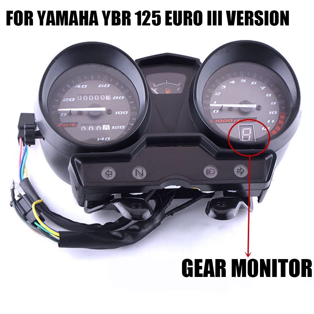 Compteur de vitesse pour moto YAMAHA YBR 125, version Euro III, compteur de vitesse, compteur odomètre, affichage de vitesse