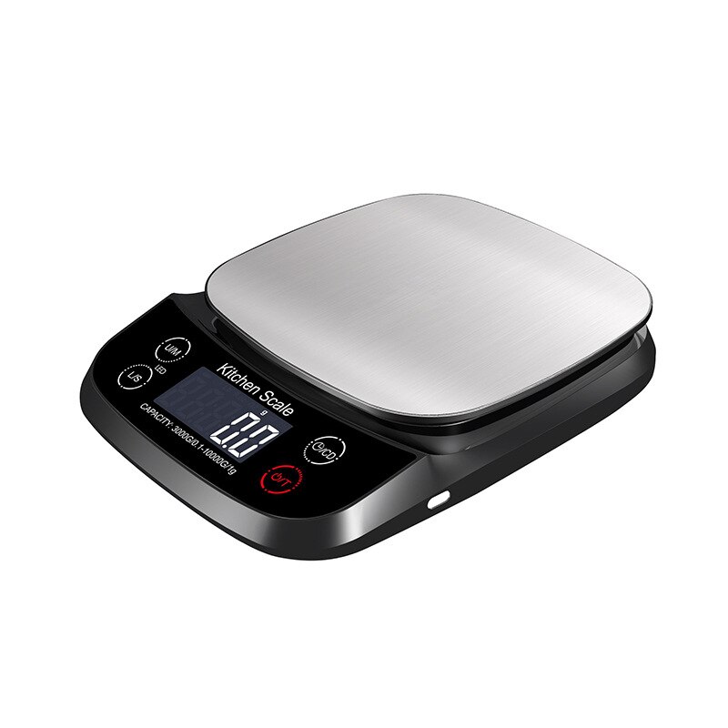 Household Digital Kitchen Scale Waterproof USB Charging 5/10kg 1g Precision Food Scales Baking Measuring Weight Balance Tools: Coffee Scale / Battery 5kg0.1 10kg1