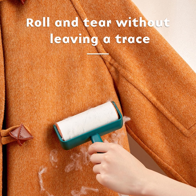3 Color Reusable Lint Remover Dust Cleaner Sticking Roller For Clothes Pet Hair Remover Cleaning Household Dust Wiper Tools