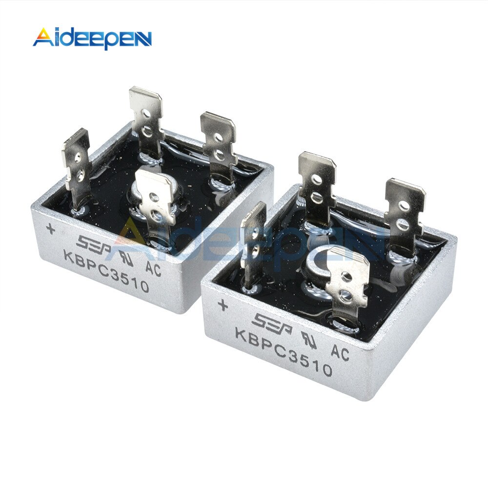 2-Pieces KBPC3510 Bridge Rectifier – 35A 1000V, New And Unused (Generic/Unbranded)