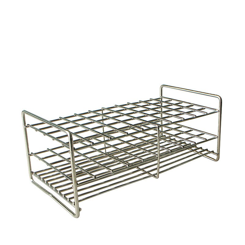 Reagenzglas Halfter Edelstahl Draht Rohr Gestell Reagenzglas Ständer Für Rohr Durchmesser 23mm/24mm/25mm/25,5mm 50 Brunnen 1 / PK
