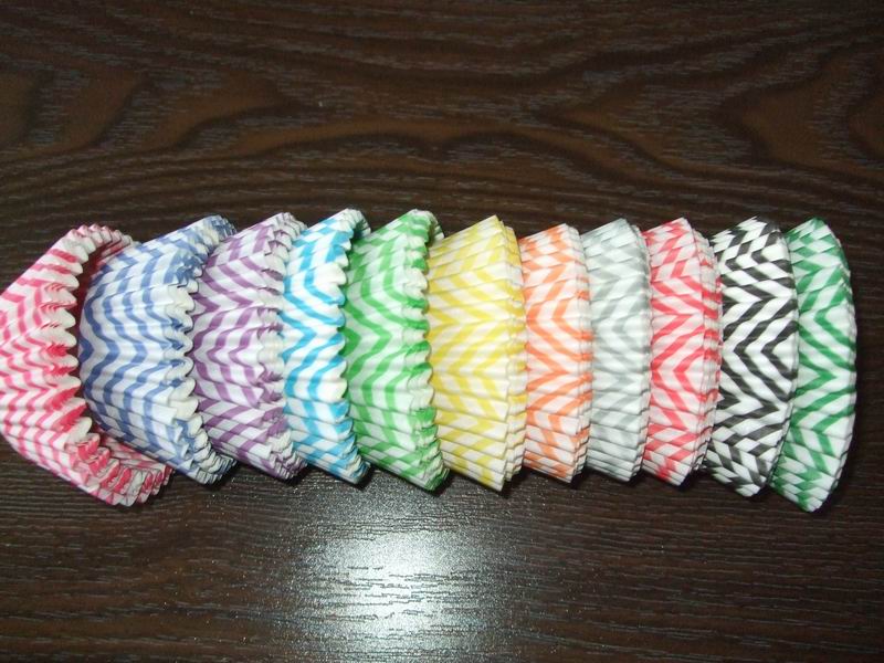 400 Yellow & Gray Chevron Cupcake Liners, Wedding Polka Dot Cupcake Liners, ColorBlock GREASE RESISTANT Liners: mix your color