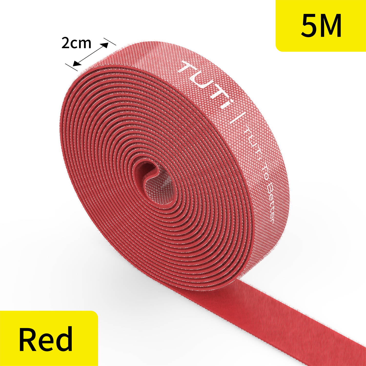 TUTi 1m 3m organisateur de câbles gestion des câbles enrouleur de fil bande écouteur souris cordon gestion protecteur pour Huawei iPhone iPad: Rouge