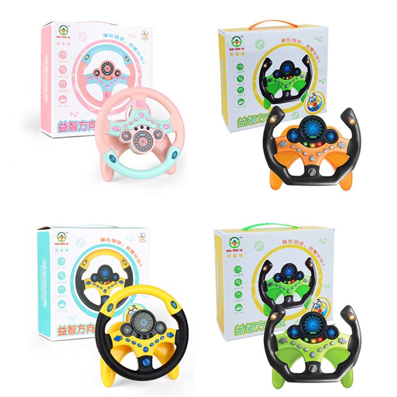 Kids Baby Racing Steering Wheel Infant Simulation Driver Role Play Acce