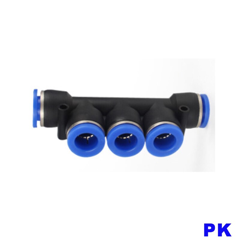 1Stck T/Y/L/Gerade Typ PU/PV/PY/PE/PM/PZA/PK/HVFF/Pneumatische Armaturen Für Luft/Wasser Schlauch Rohr Stecker 4/6/8/10/12/14/16mm: Gelb / 3/4"