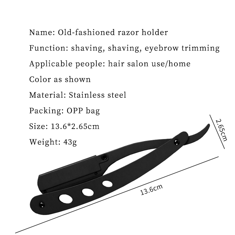 Disposable Barber Straight Edge Razor Blade Men Shaving Razor