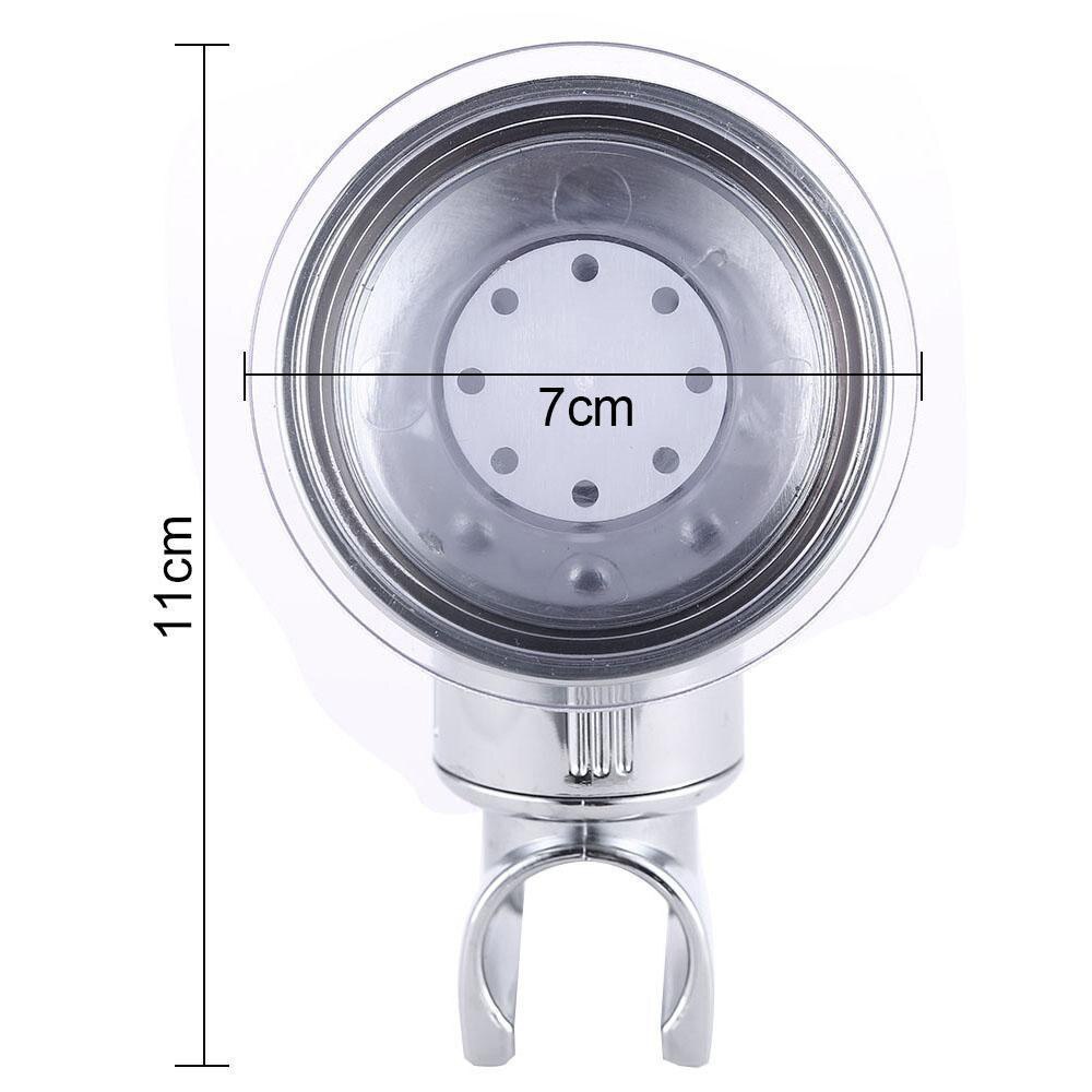 Shower Head Handset Holder Chrome Bathroom Wall Mount Adjustable Suction Bracket Q4
