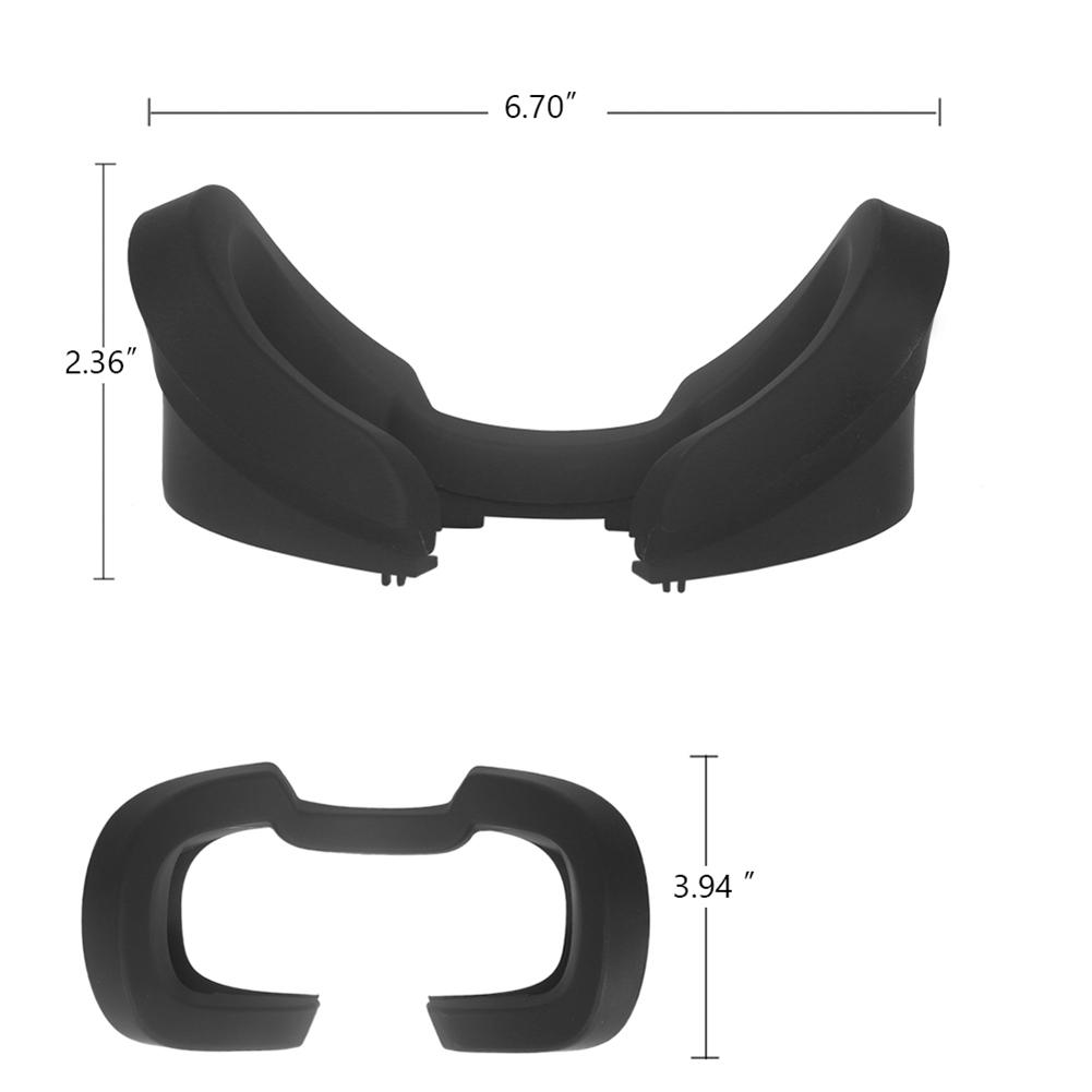 Funda de silicona para mascarilla facial para Oculus Rift S mascarillas faciales protectoras accesorios de cubierta cómodos