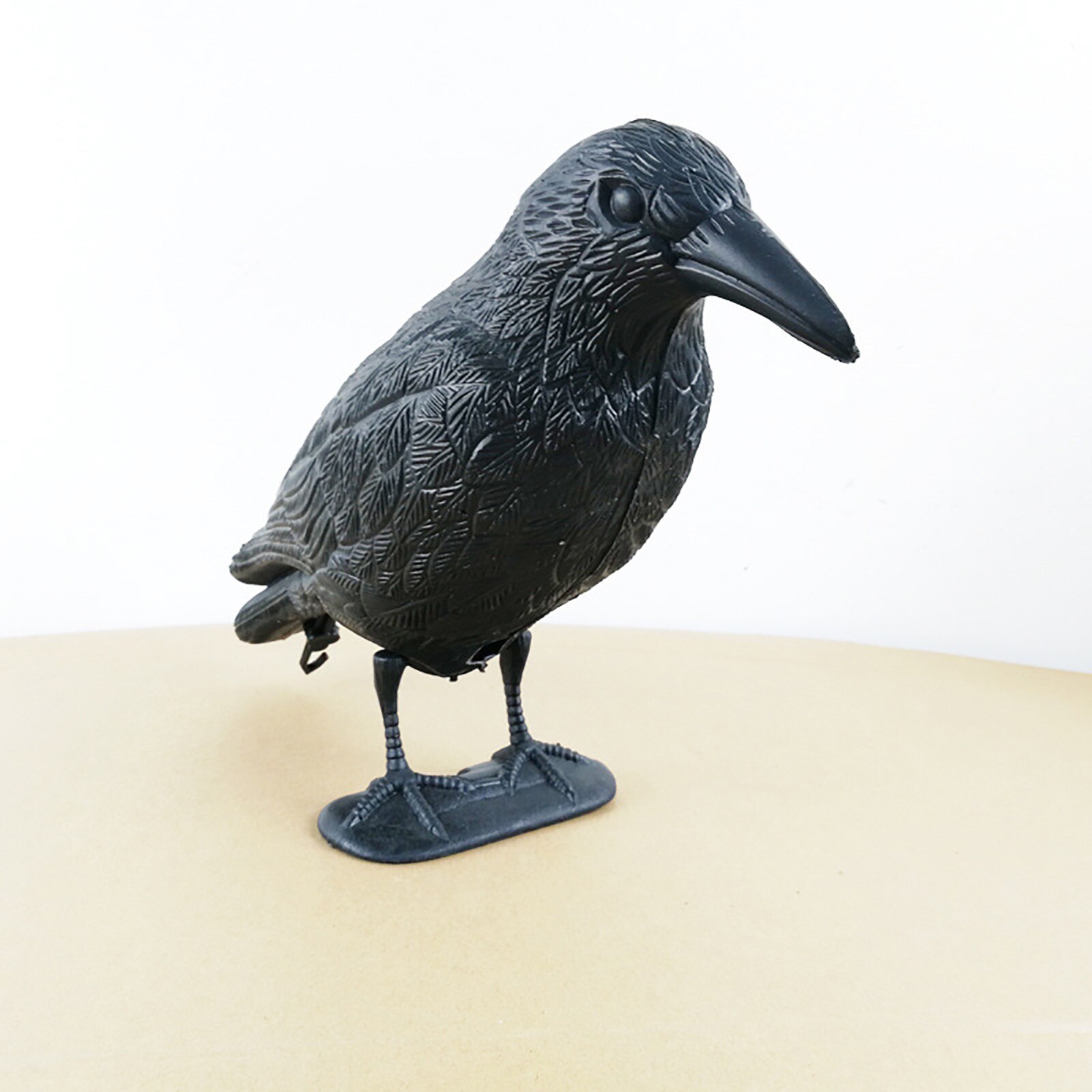 SALES！！！Plastic Simulated Crow Decoy Garden Bird Scarer Mice Pest Control Deterrent