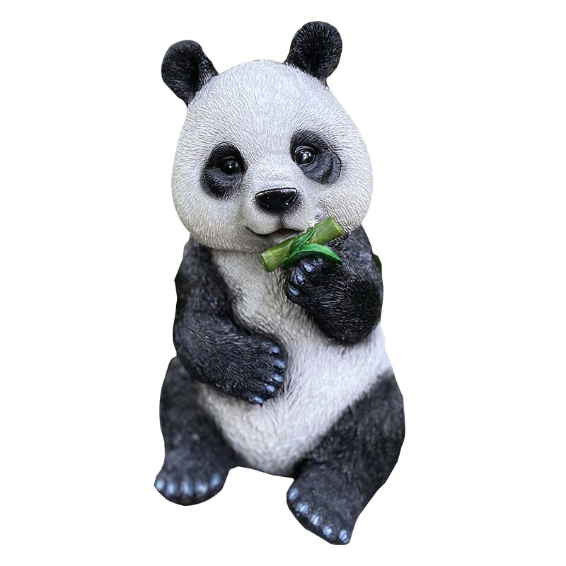 Creatieve Hars Simulatie Dier Panda Sculptuur Ornamenten Home Binnenplaats Micro Landschap Ambachten Miniatuur Tuin Decor