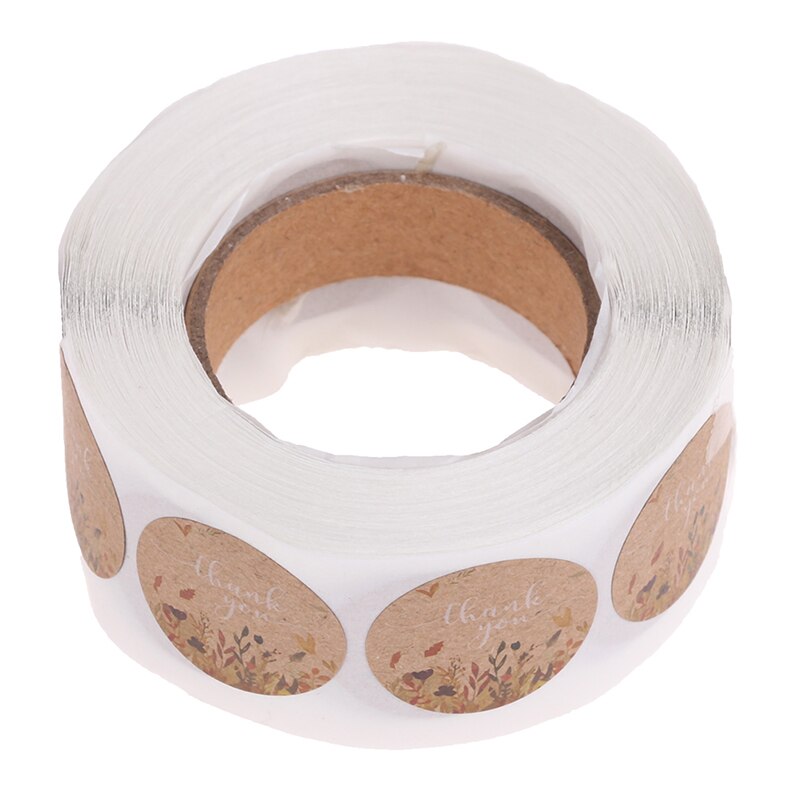 500Pcs/Roll Dank U Stickers Seal Labels Handgemaakte Custom Sticker Voor