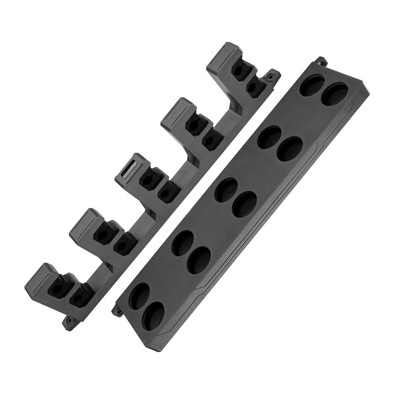 Porta canne da pesca WV4 porta canne da parete verticali per riporre fino a 10 canne per attrezzi da pesca: nero