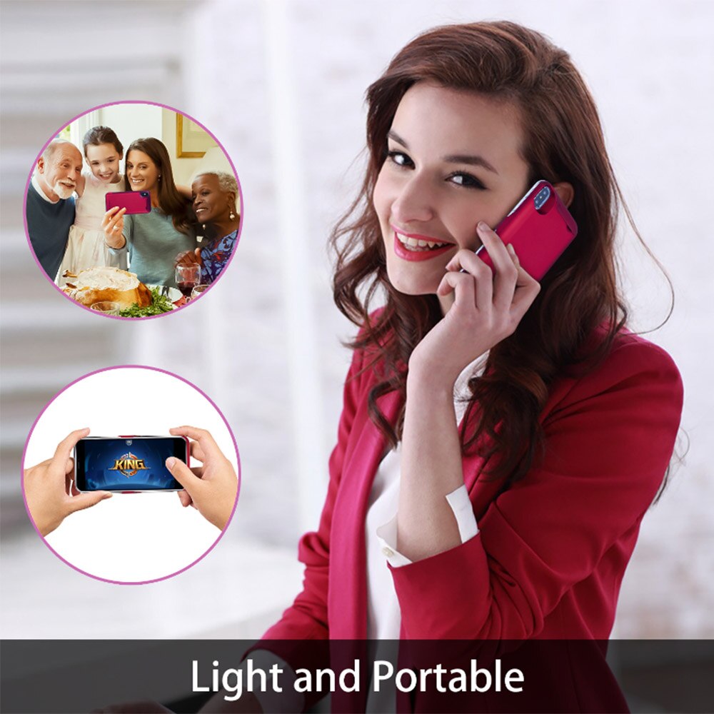 Araceli for iphone x batterideksel 10000 mah smart laderdeksel telefonstativ for iphone x batterideksel