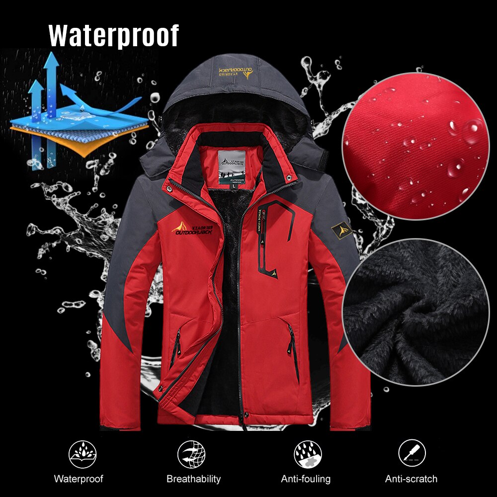 Kobiety Góra wodoodporna kurtka ze stójką kurtka narciarska kurtka wiatroszczelna kurtka zimowa dla kemping piesze wycieczki narciarstwo