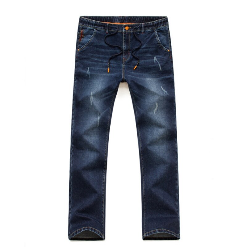 Grote maten jeans heren losse broek casual grote mannen broek elastische taille jong plus dikke losse versie van grote broeken