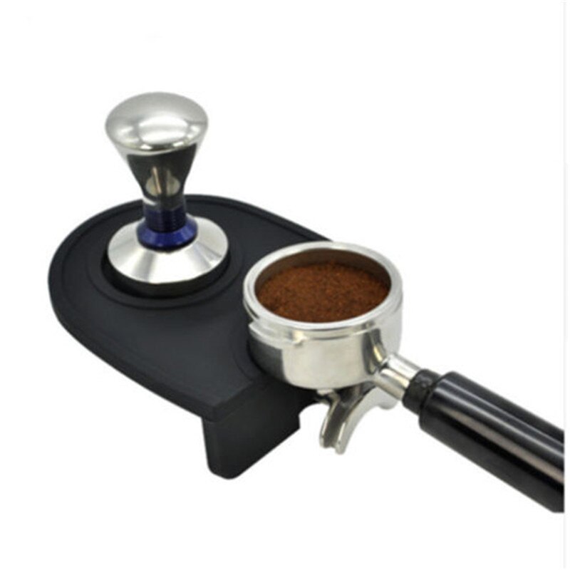 S/m maat siliconen koffiemat tamper houder espressomachine steunbasis antislip flexibele hoekmat koffie accessoires thee gereedschap