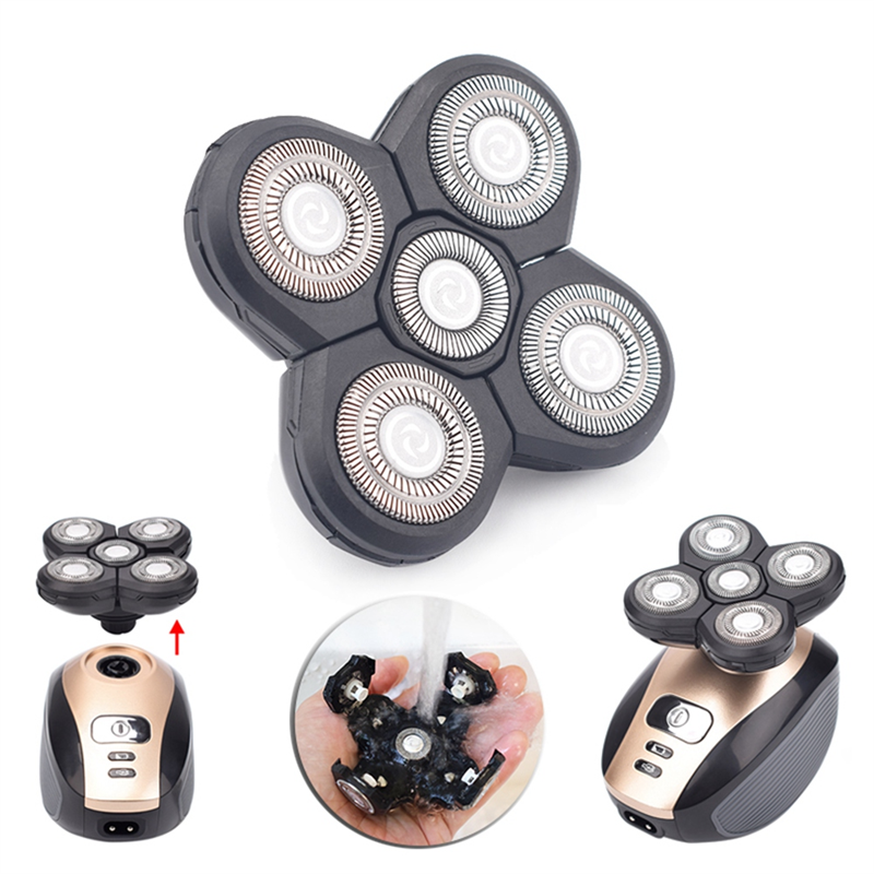 4 STKS Vervanging Scheerapparaat Hoofd Elektrisch Scheerapparaat 5 Cutter Drijvende Hoofd Waterdicht Roestvrij Stalen Mes