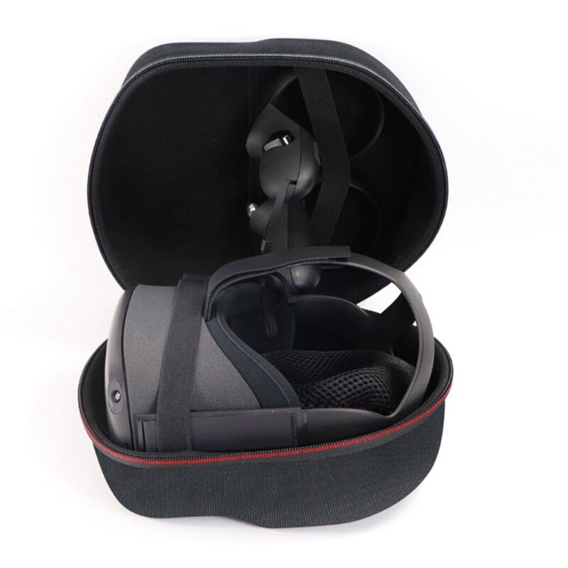 Travel Carrying Cover Skin Protective Pouch Storage Bag Hard EVA Case for -Oculus Quest 2 / Quest VR Gaming Headset