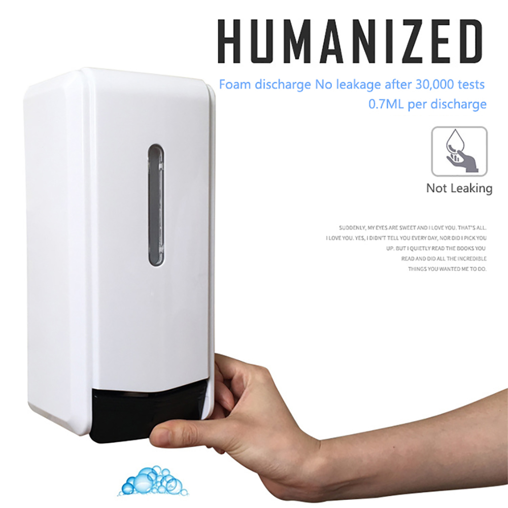 500/1000ml Wall-Mounted Soap Dispenser Press Type Hand Disinfection Machine Alcohol Sterilizer Home Hand Sanitary Soap Dispenser: Foam-1000ml