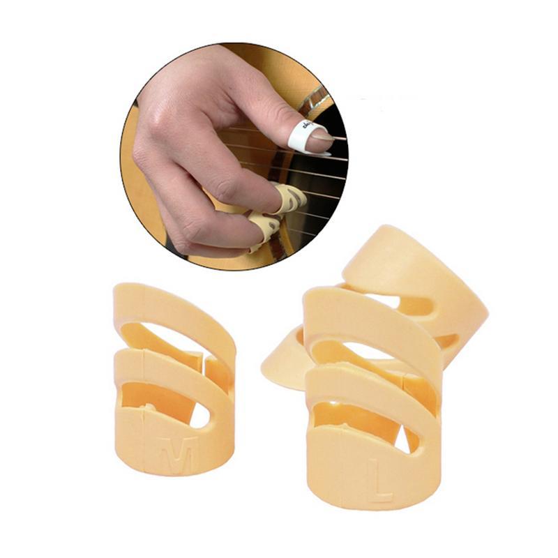 3 pièces L'alaska Cueillette Index Utilisant Guitare Électrique Acoustique Instrument À Cordes M/L Accessoires de Guitare