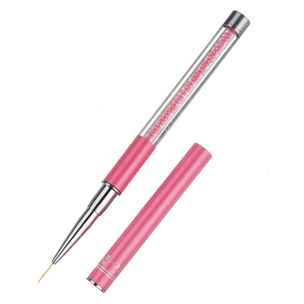 Noq manikyr dragpenna nail art verktyg pärlstav prickiga borstar verktyg för gellack ritning nagelprylar penna