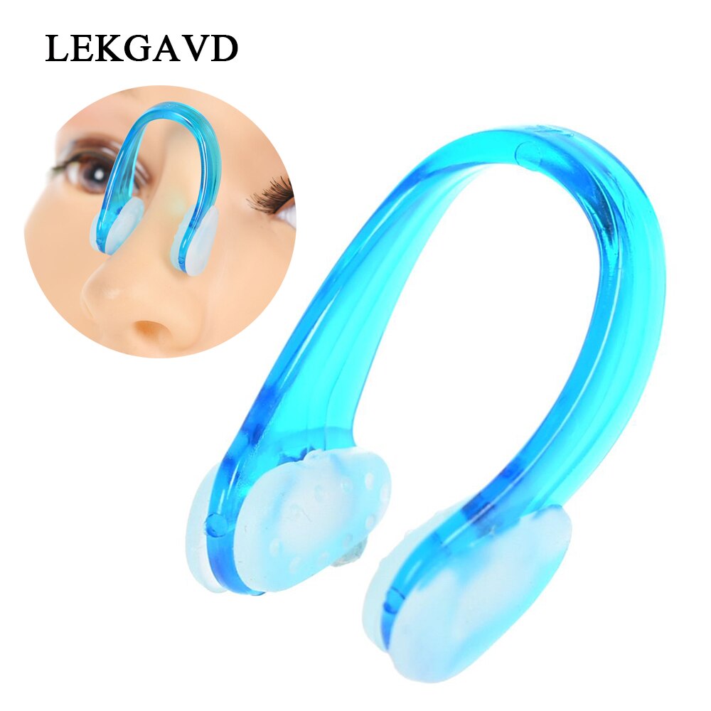 1Pcs Mannen Vrouwen Schoonheid Neus Clip Clipper Clear Blue Pvc Siliconen Zwemmen Zwemmen Neus Clip Beginner Leerling Nose Shaper