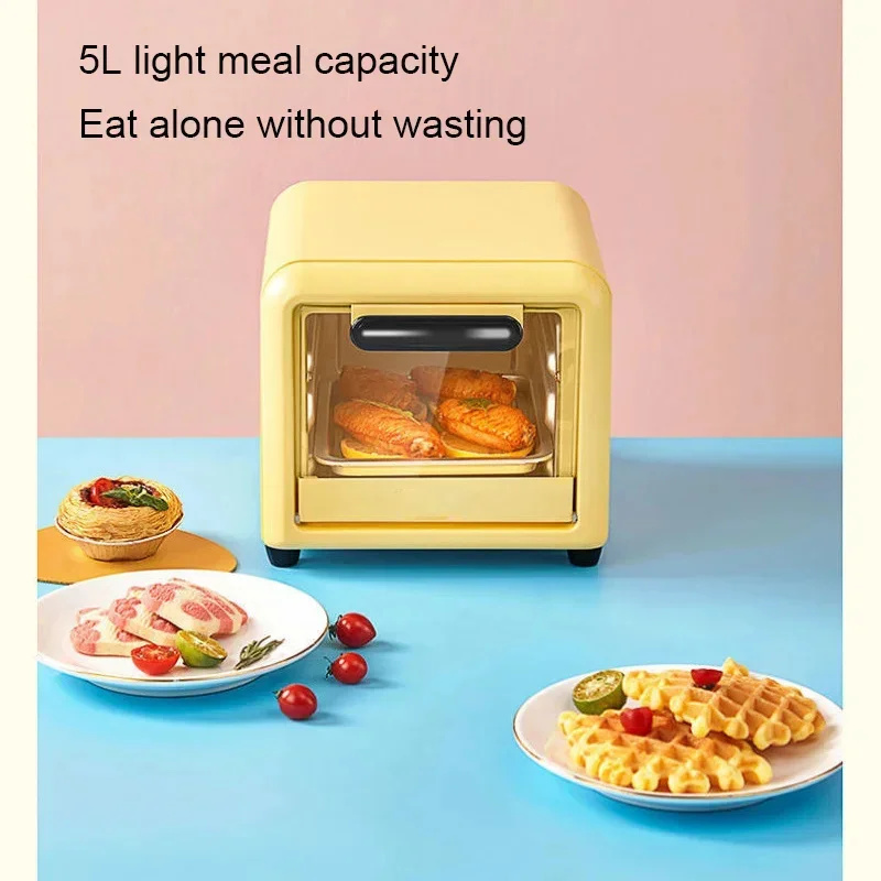 Multifunksjonell Mini Elektrisk Ovn BAIHUAI - 300W, 5L, for Pizza, Pannekake, Brød, Kake