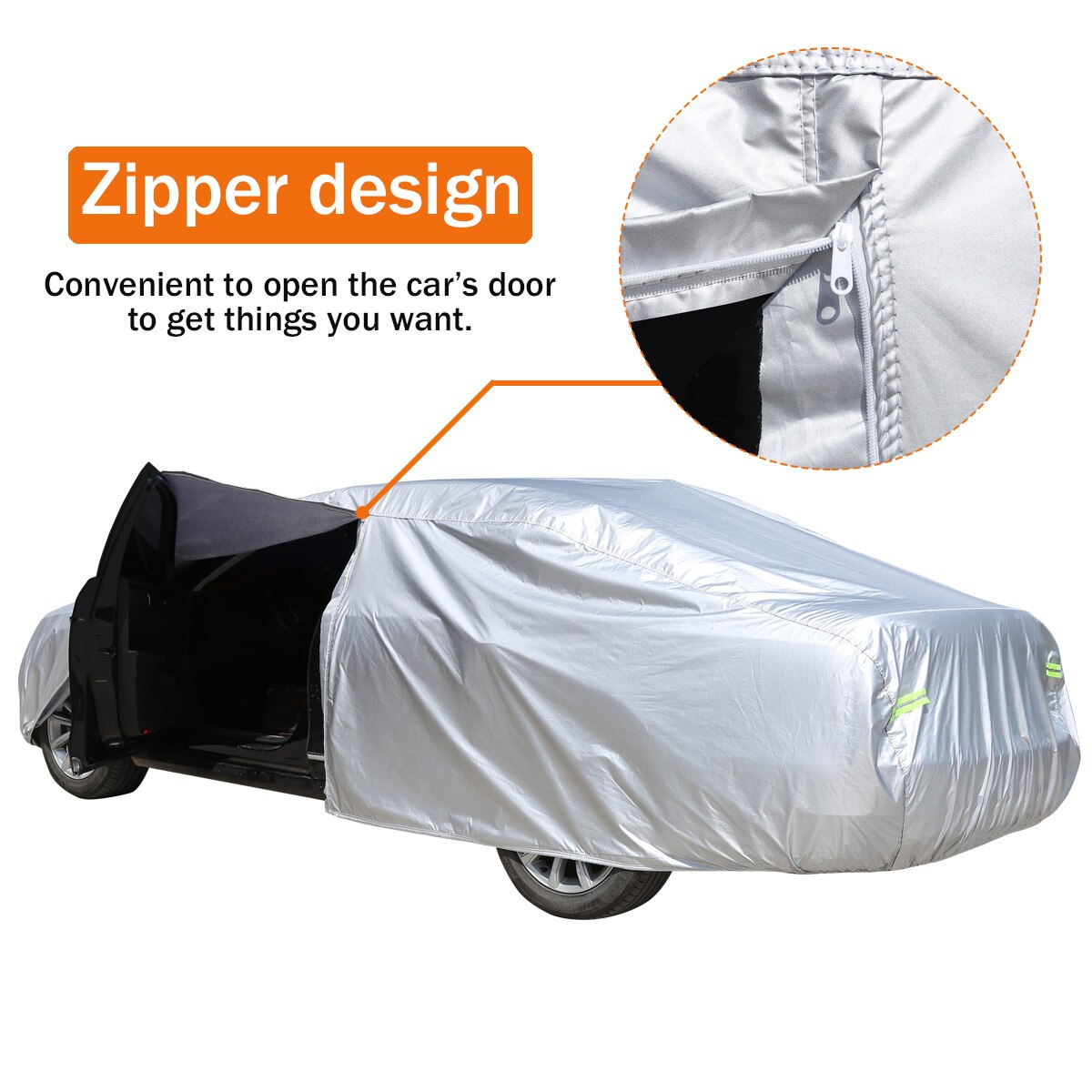 Car-Covers Protector Full Body Covers Reflective Strip Outdoor Waterproof on Car Cover Universal For Sedan SUV Auto Accessories