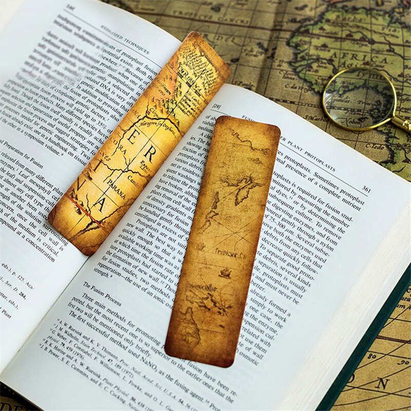 30 unids/caja estilo Retro marcapáginas Estilo Vintage reloj diario tarjeta novedad libro lector página marcapáginas papel marcapáginas