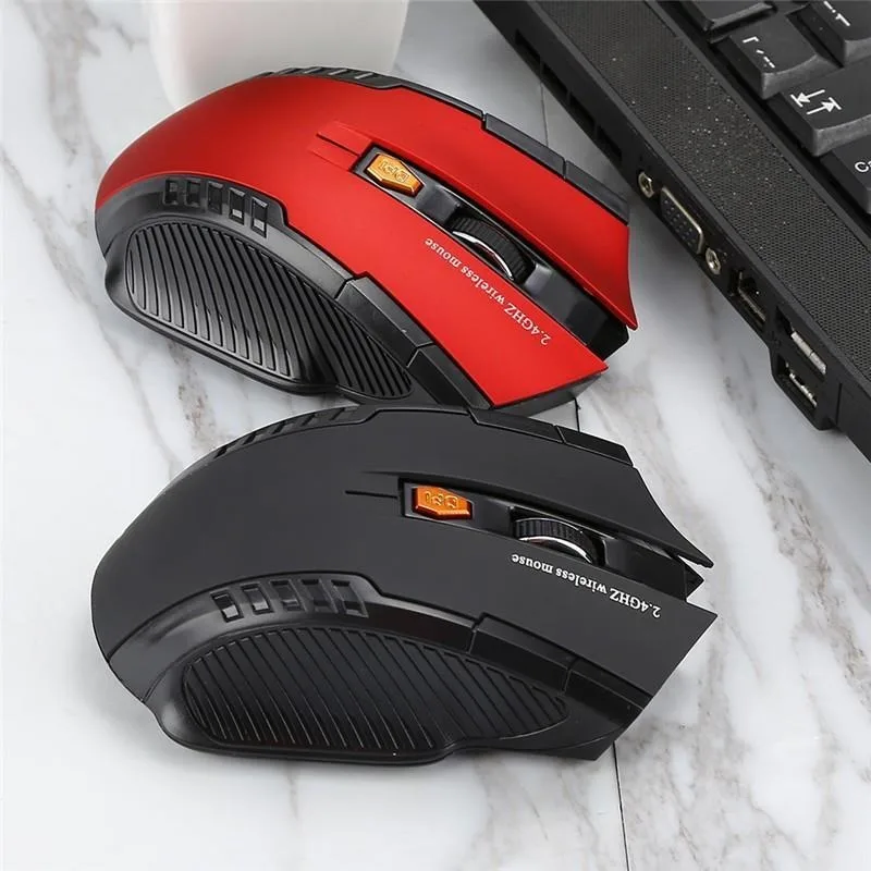 2,4 GHz draadloze optische gamemuis voor pc-laptopcomputer USB-ontvanger Mini draagbare muismuizen