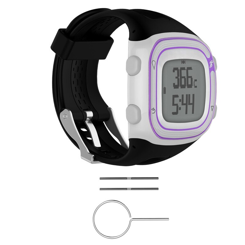 Siliconen Horloge Band Voor Garmin Forerunner 10 15 Gps Running Sport Horloge Kleine Grote Voor Vrouwen Mannen Vervanging Bands