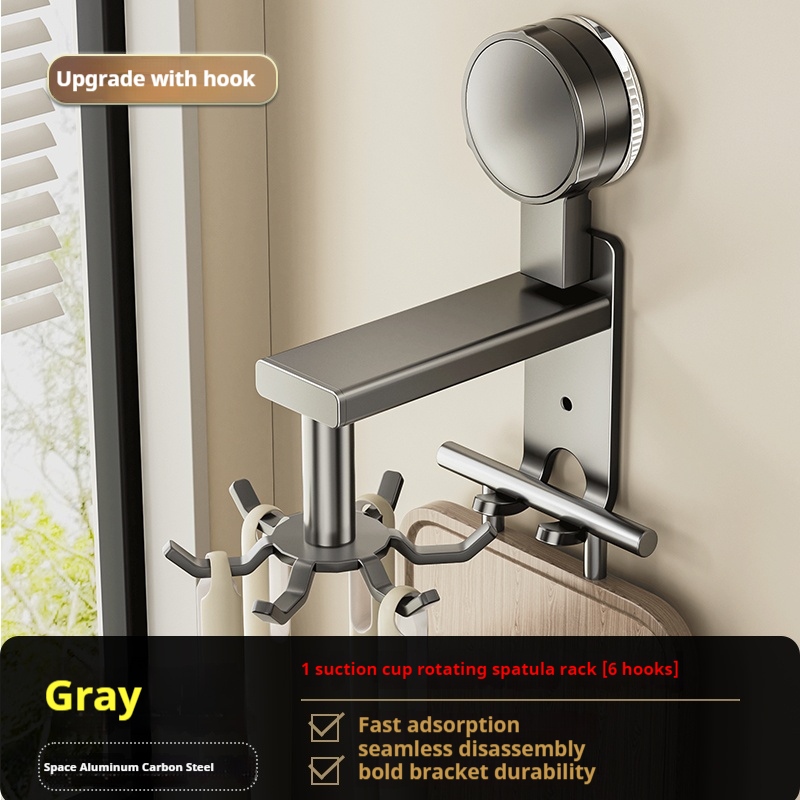 Porte-ustensile Rotatif, Outil de Cuisine, Cintre Peu Encombrant, Cuillères, Spatules, Couverts et Outils de Cuisine: jaune clair