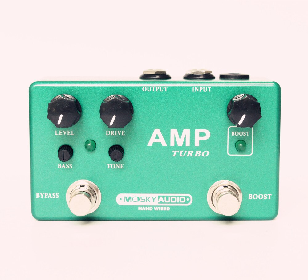 Hand-Made AMP TUBE / DELUXE PREAMP guitar effect pedal Boost And Overdrive 2 effects in 1 with true bypass: AMP TURBO